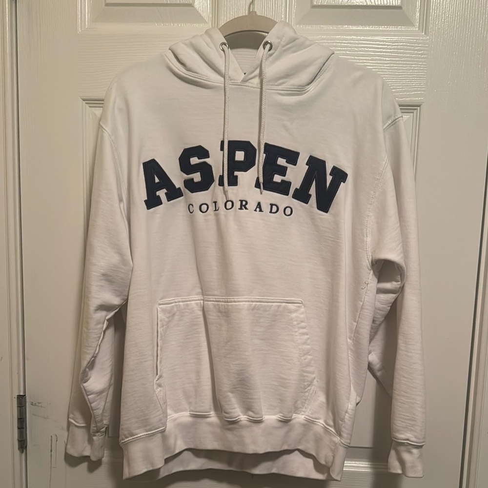 Aspen Colorado White Hoodie